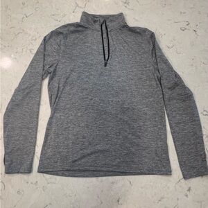 Banana Republic Men's Heather Gray Zip-Up Sweater